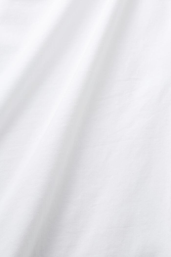 Camiseta de tirantes en tejido jersey de algodón, WHITE, detail image number 5