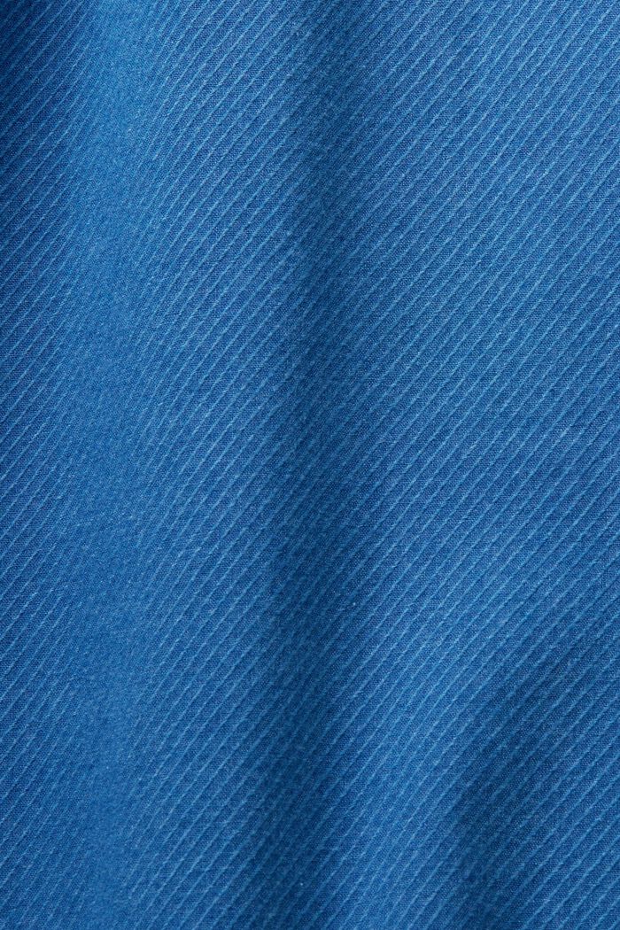 Blusa en sarga de algodón, NAVY, detail image number 5