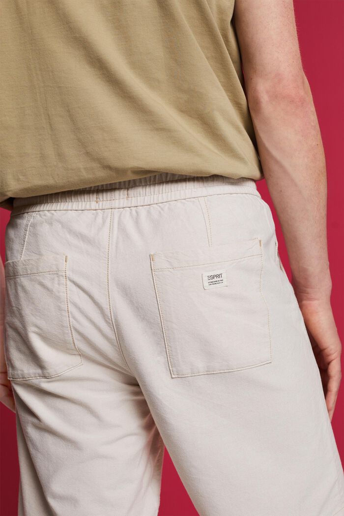 Pantalón corto de sarga, 100% algodón, SAND, detail image number 4