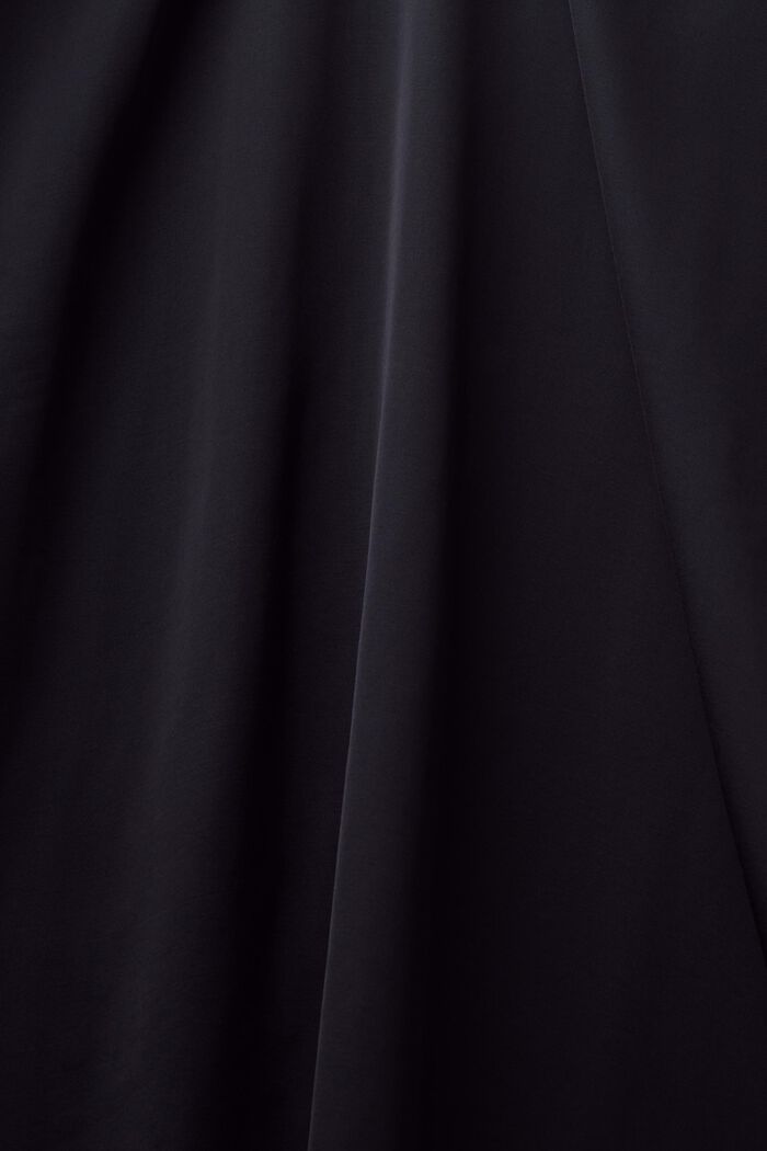Maxi vestido de satén con cuello halter, BLACK, detail image number 6
