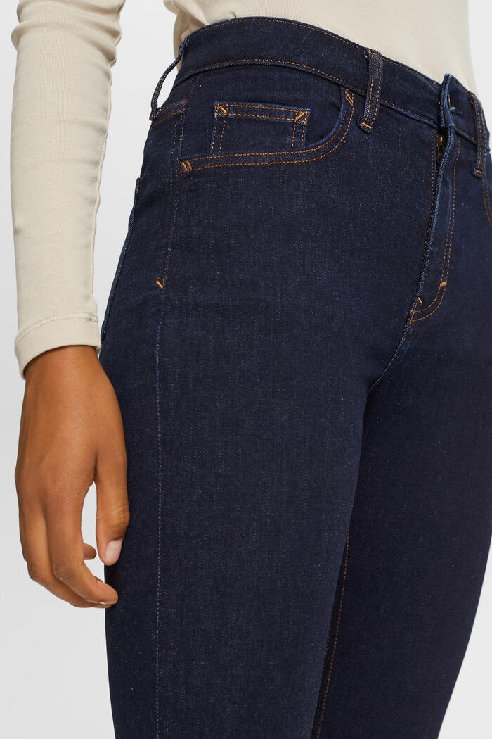 Jeans high-rise skinny fit de algodón elástico, BLUE RINSE, detail image number 2