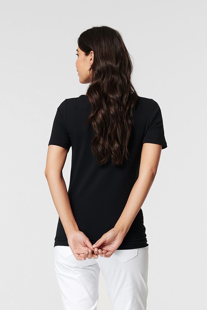 Camiseta de lactancia con estampado, algodón ecológico, BLACK, detail image number 3