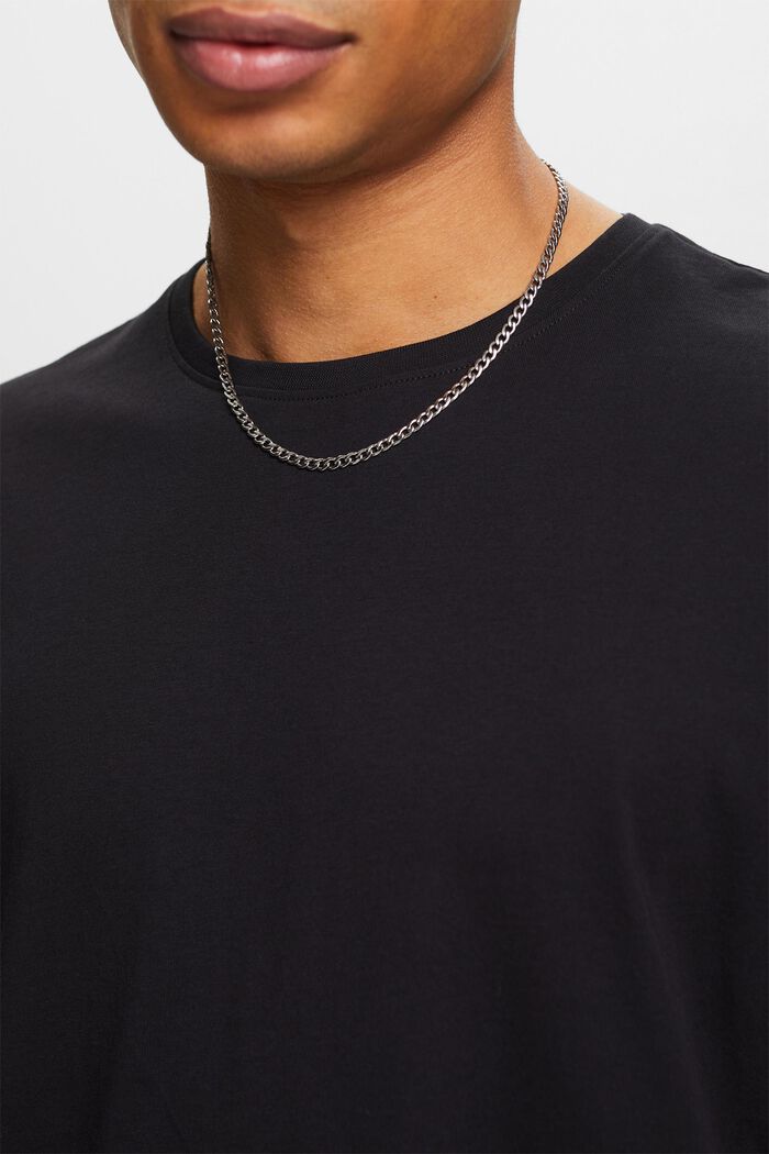 Camiseta de cuello redondo y manga corta, BLACK, detail image number 3