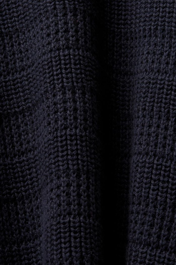 Jersey con textura y cuello redondo, NAVY, detail image number 5