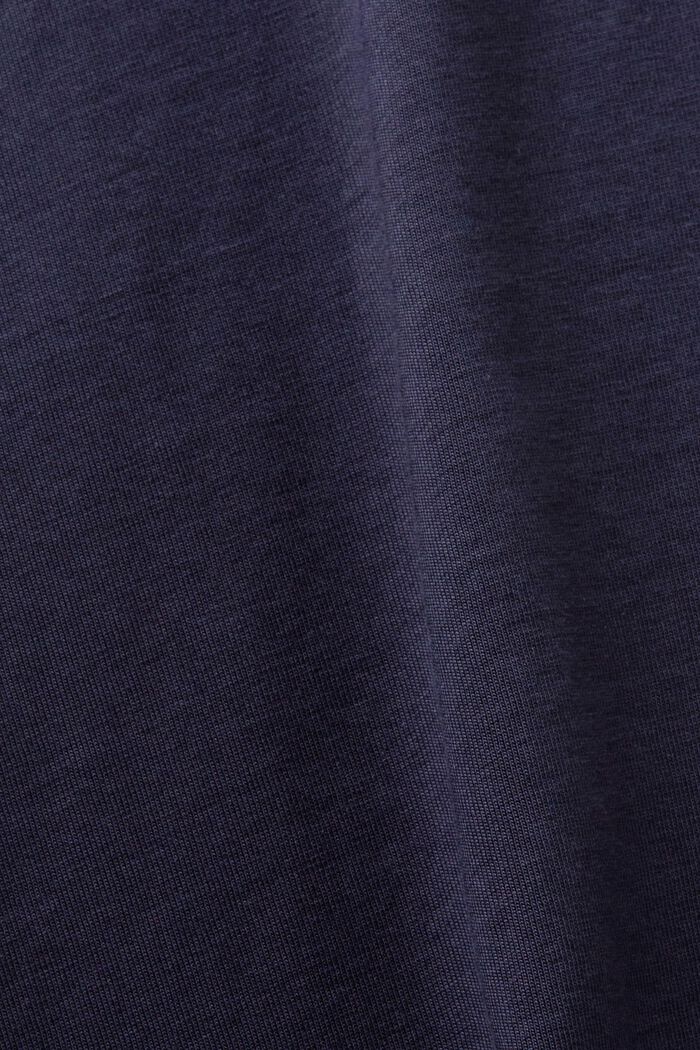 Camiseta de algodón con cuello redondo, NAVY, detail image number 5
