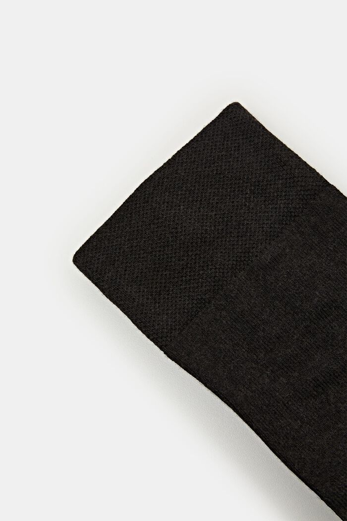 Con lana: medias con efecto jaspeado, BLACK, detail image number 2