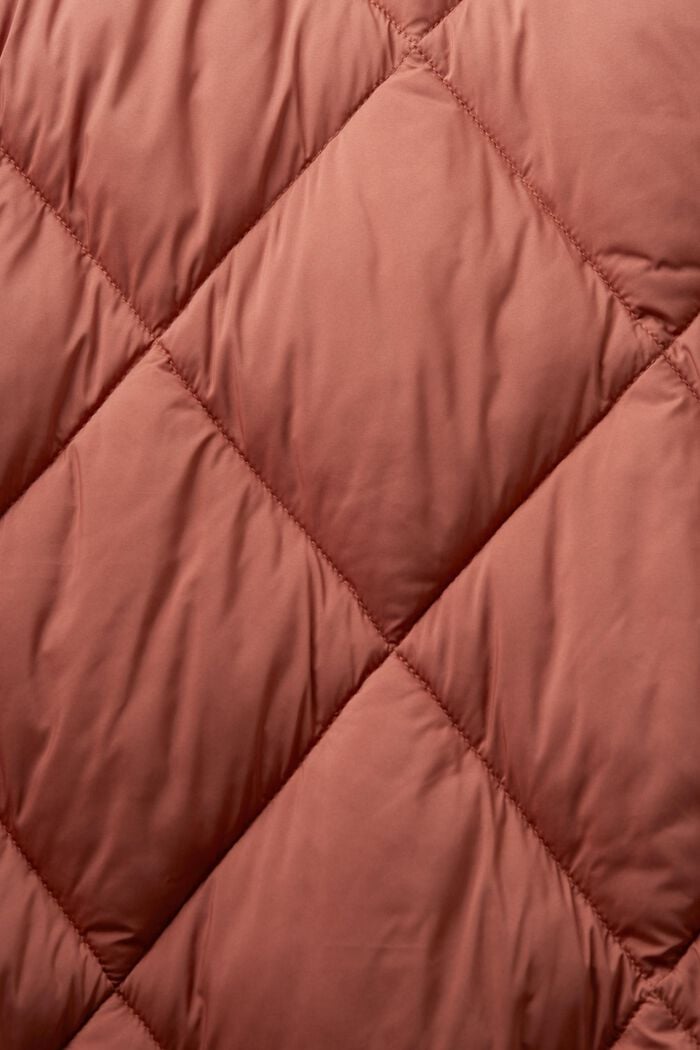 Reciclado: abrigo acolchado con capucha, TERRACOTTA, detail image number 6