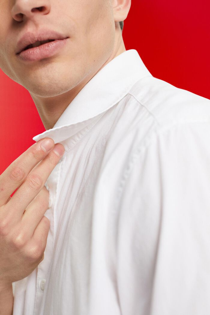 Camiseta de manga corta en algodón sostenible, WHITE, detail image number 2