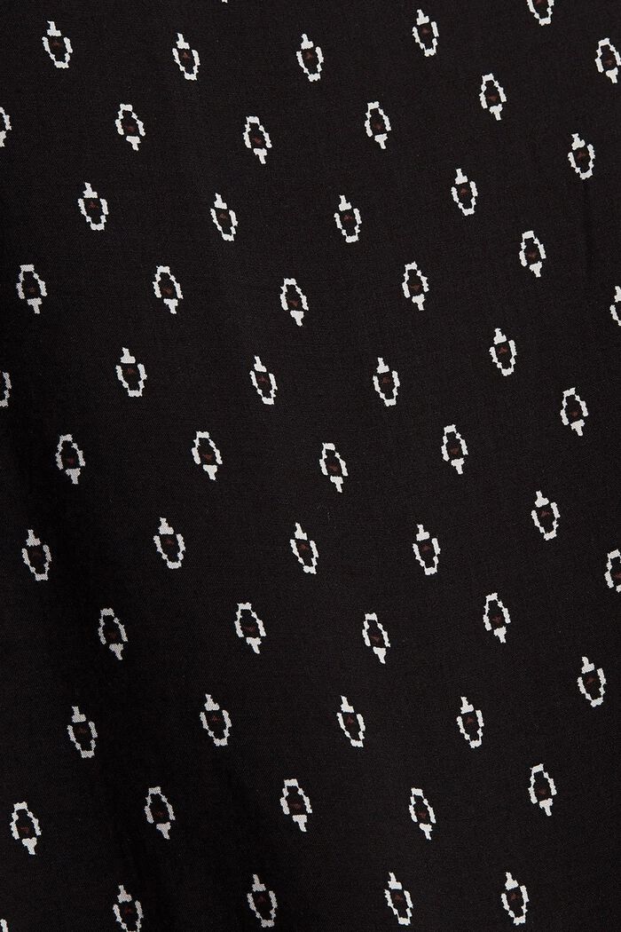 Blusa estampada en LENZING™ ECOVERO™, BLACK, detail image number 4