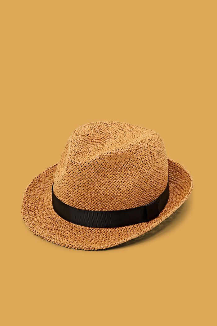 Sombrero trilby tejido, CAMEL, detail image number 0