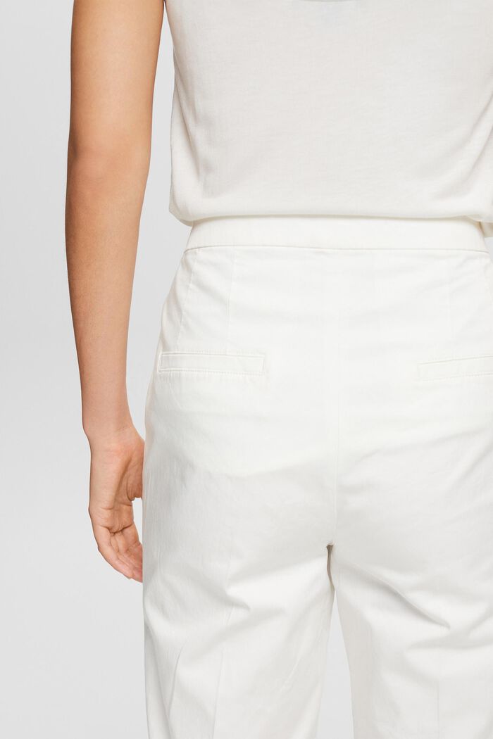 Pantalón chino de algodón, WHITE, detail image number 4
