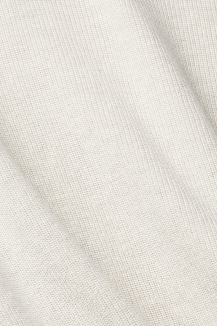 Jersey de cuello alto acanalado, OFF WHITE, detail image number 5