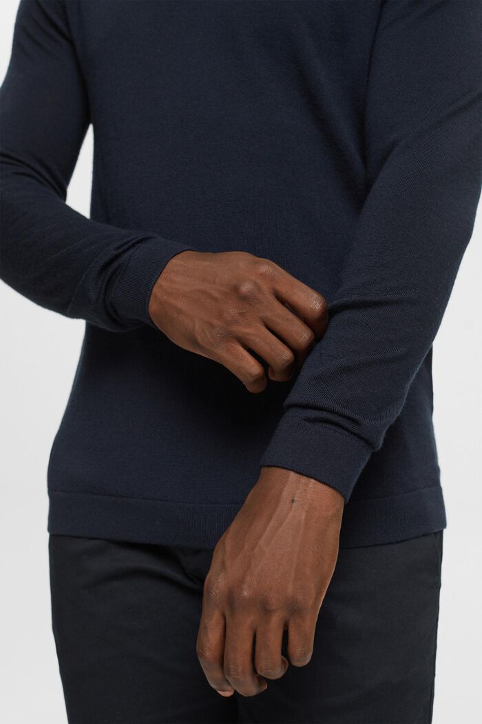 Jersey de lana de punto, BLACK, detail image number 2