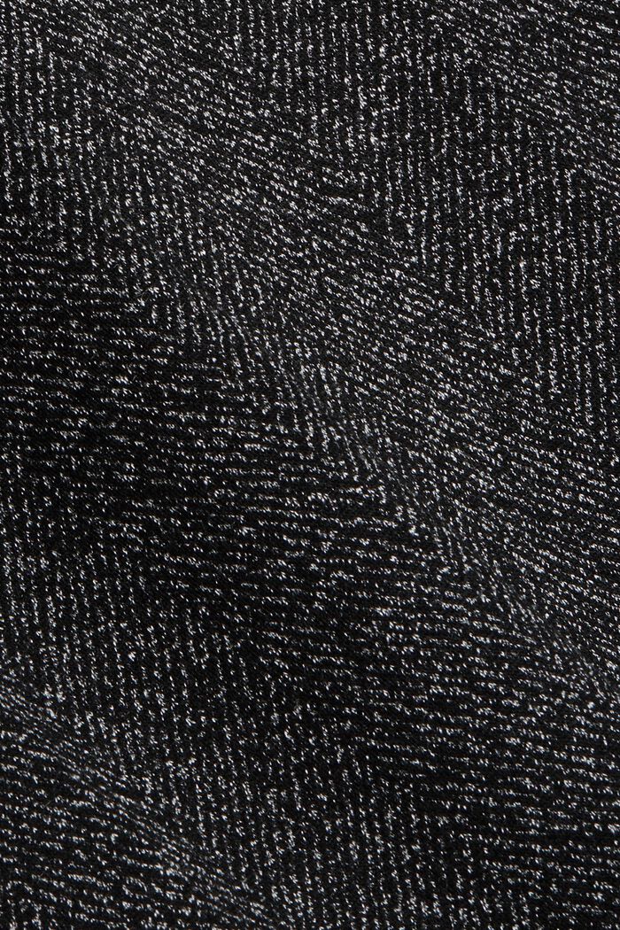 HERRINGBONE - Pantalón elástico Mix + Match, BLACK, detail image number 4