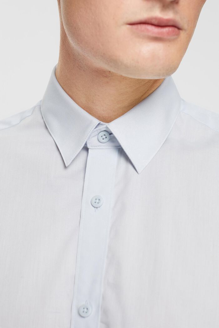 Camisa de algodón sostenible, LIGHT BLUE, detail image number 0