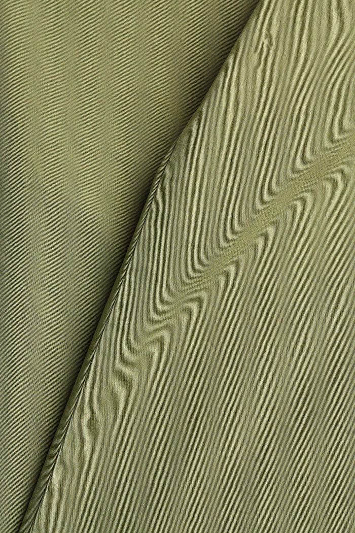 Pantalón con cordón en la cintura de algodón Pima, LIGHT KHAKI, detail image number 1