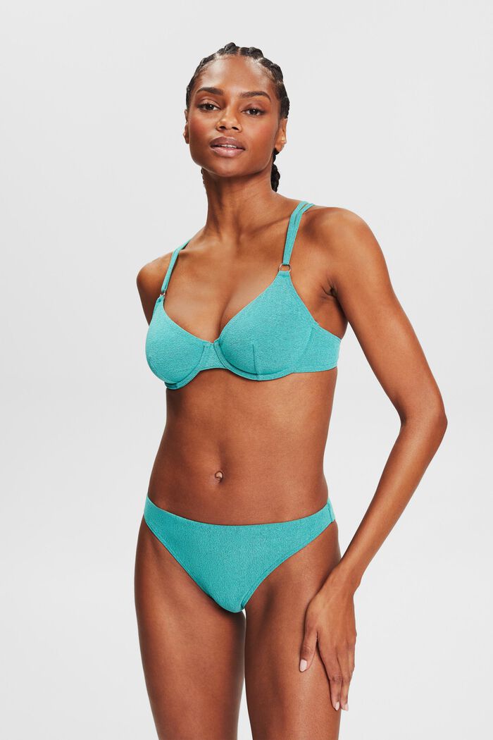 Braguita de bikini bicolor, AQUA GREEN, detail image number 0