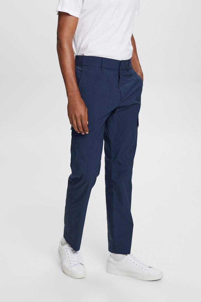 Pantalón cargo con cintura elástica, NAVY, detail image number 0