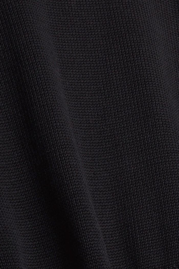 Jersey con el bajo enrollado, 100% algodón, BLACK, detail image number 4