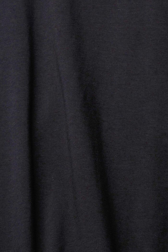 Camiseta de manga larga en jersey, BLACK, detail image number 5
