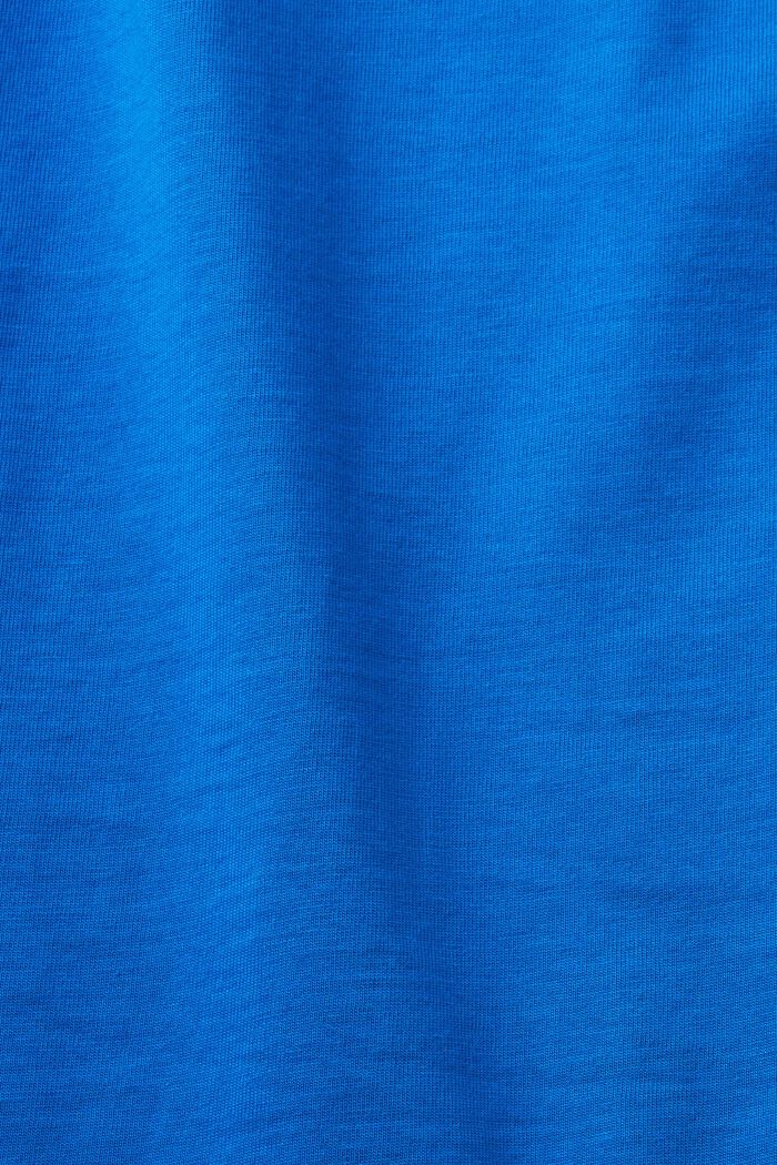 Camiseta de algodón con logotipo en forma de corazón, BLUE, detail image number 6