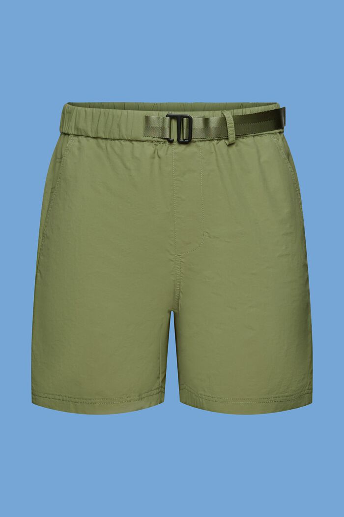 Pantalones cortos con cinturón integrado, OLIVE, detail image number 7