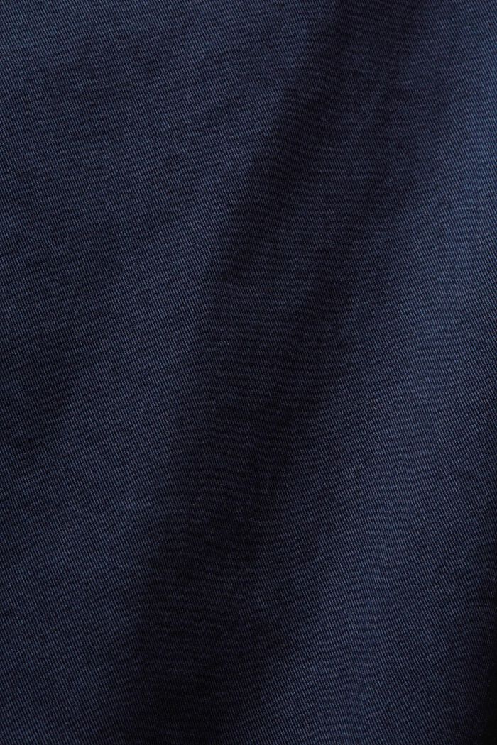 Pantalón chino elástico de algodón, NAVY, detail image number 6