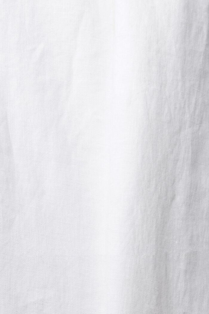 De lino: pantalón con cinturón de colores, WHITE, detail image number 4