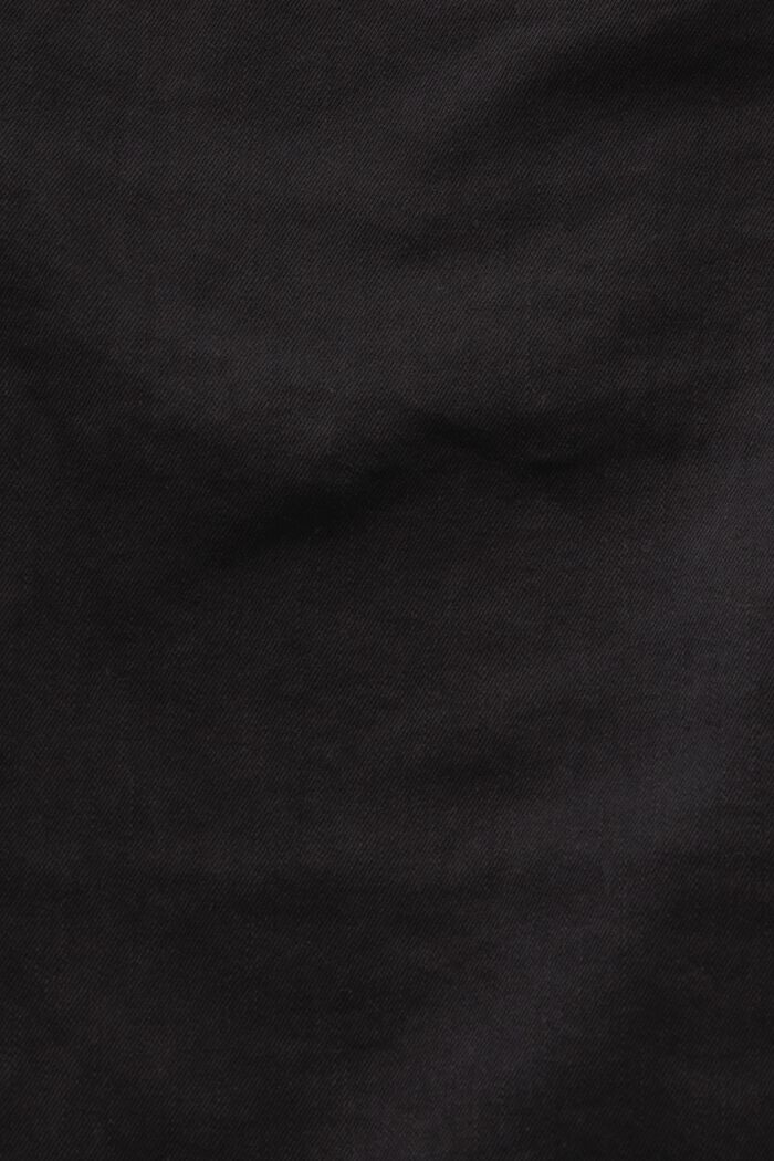 Pantalón capri en algodón ecológico, BLACK, detail image number 5
