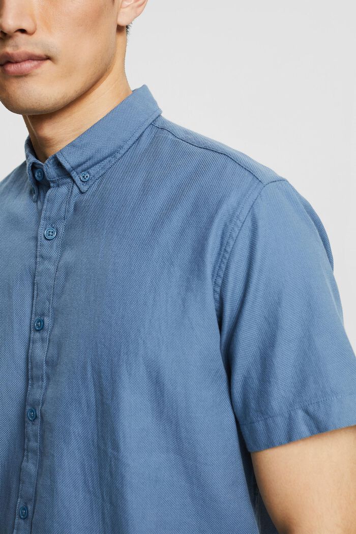 Camisa con cuello abotonado, BLUE, detail image number 2