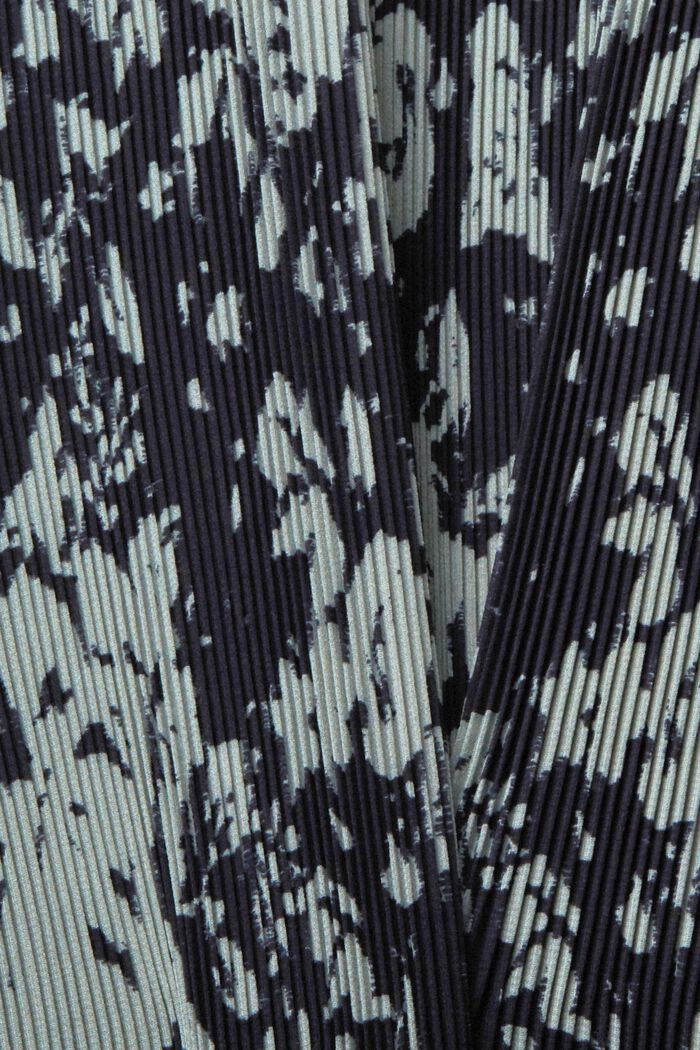 Vestido de pliegues estampado, NAVY, detail image number 1