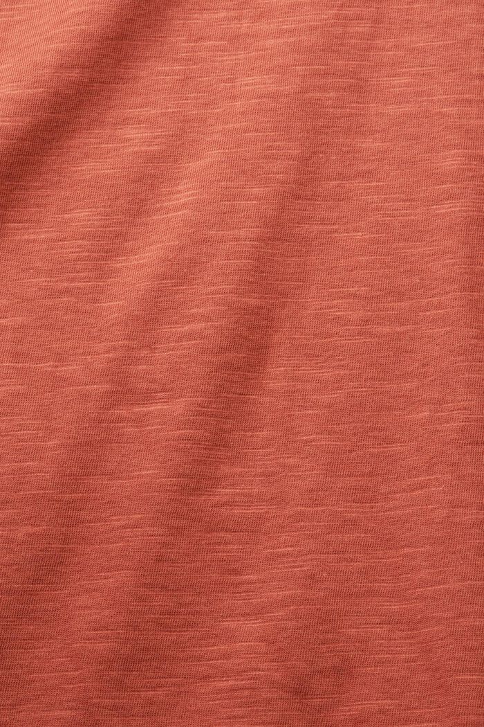 Camiseta de manga larga, 100% algodón, TERRACOTTA, detail image number 5