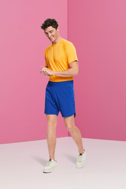 Pantalón corto deportivo con bolsillo de cremallera, BRIGHT BLUE, overview