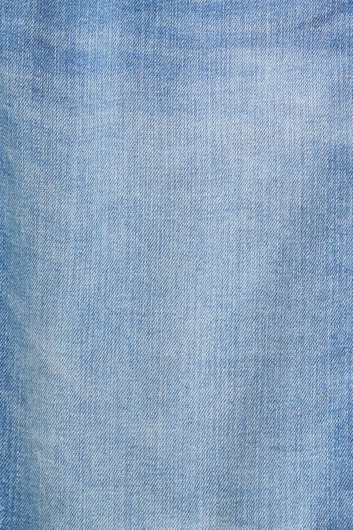 Jeans mid rise straight leg, BLUE MEDIUM WASHED, detail image number 6