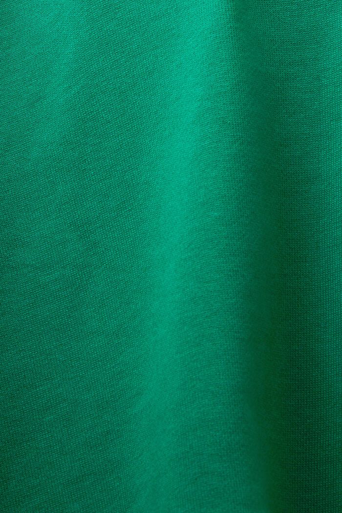 Camiseta de algodón con logotipo bordado, DARK GREEN, detail image number 5