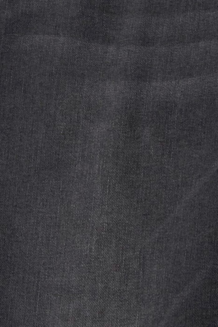Tejido vaquero elástico confeccionado en una mezcla de algodón ecológico, BLACK DARK WASHED, detail image number 7