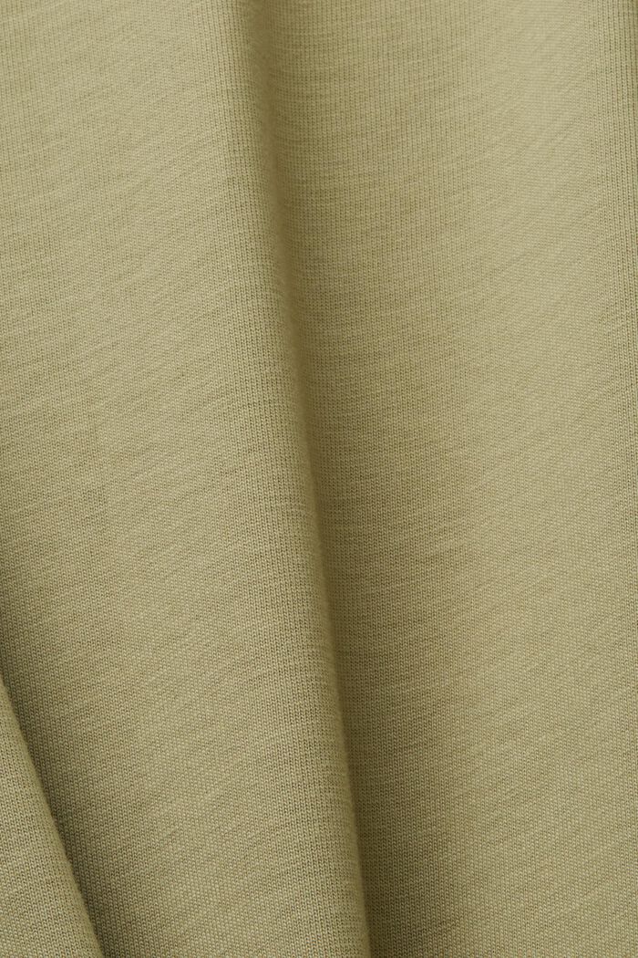 Camiseta de tejido jersey con estampado, 100% algodón, LIGHT KHAKI, detail image number 4