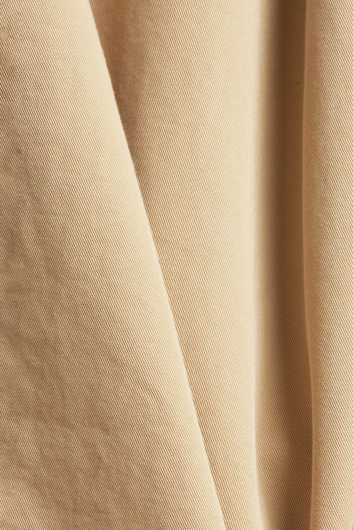 Vestido de lona en 100% algodón Pima, SAND, detail image number 4