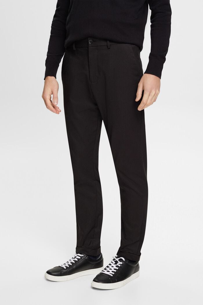 Pantalón de corte ajustado, BLACK, detail image number 0