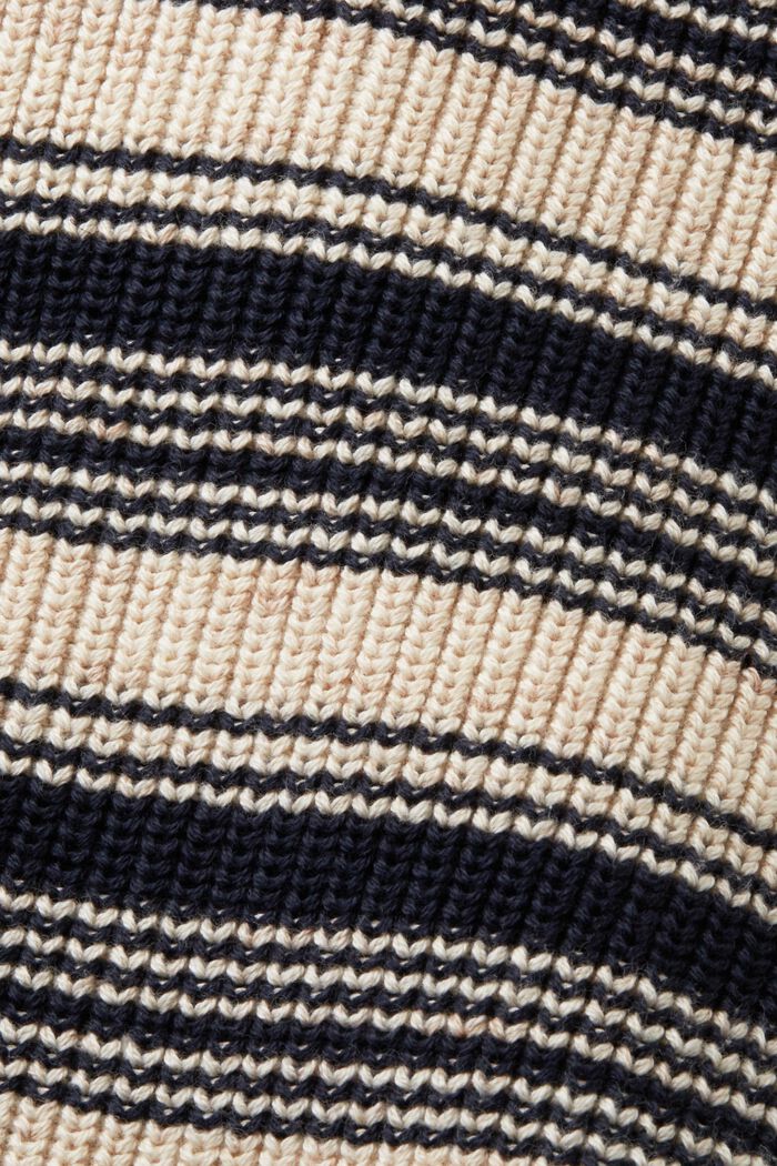 Cárdigan a rayas de cuello pico, 100 % algodón, NAVY, detail image number 5