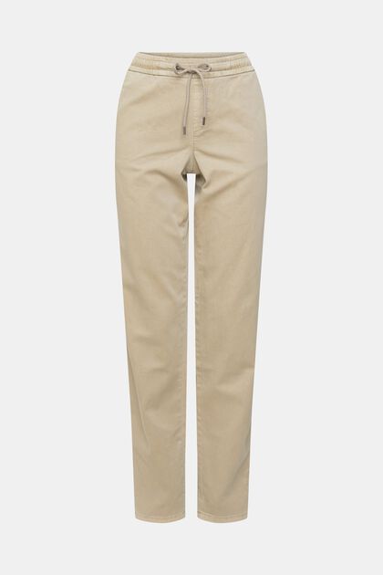 Pantalón con cordón en la cintura de algodón Pima