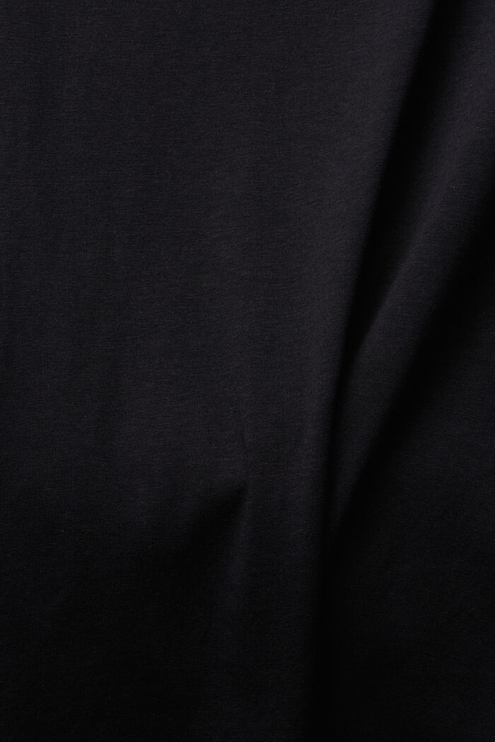 Pack de dos: camiseta básica, mezcla de algodón ecológico, BLACK, detail image number 5
