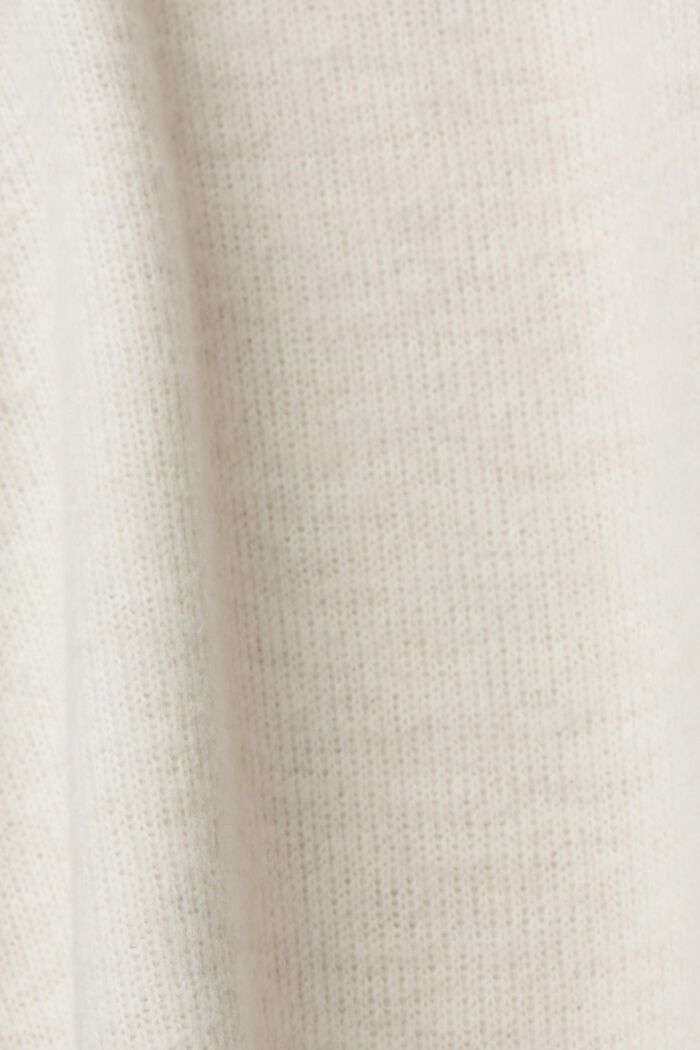 Sudadera de felpa cepillada con capucha, BEIGE, detail image number 1