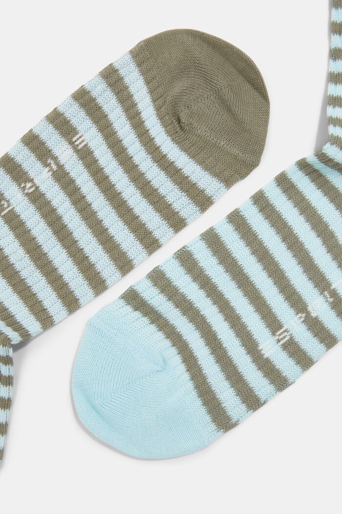 Pack de dos pares de calcetines con diseño a rayas, JUNGLE, detail image number 1