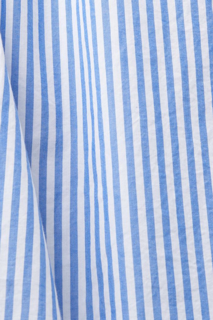 Blusa de manga corta a rayas, 100% algodón, BRIGHT BLUE, detail image number 4