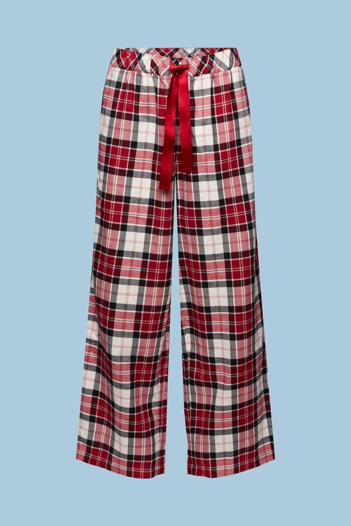 Pantalón de pijama a cuadros de franela, NEW RED, detail image number 5