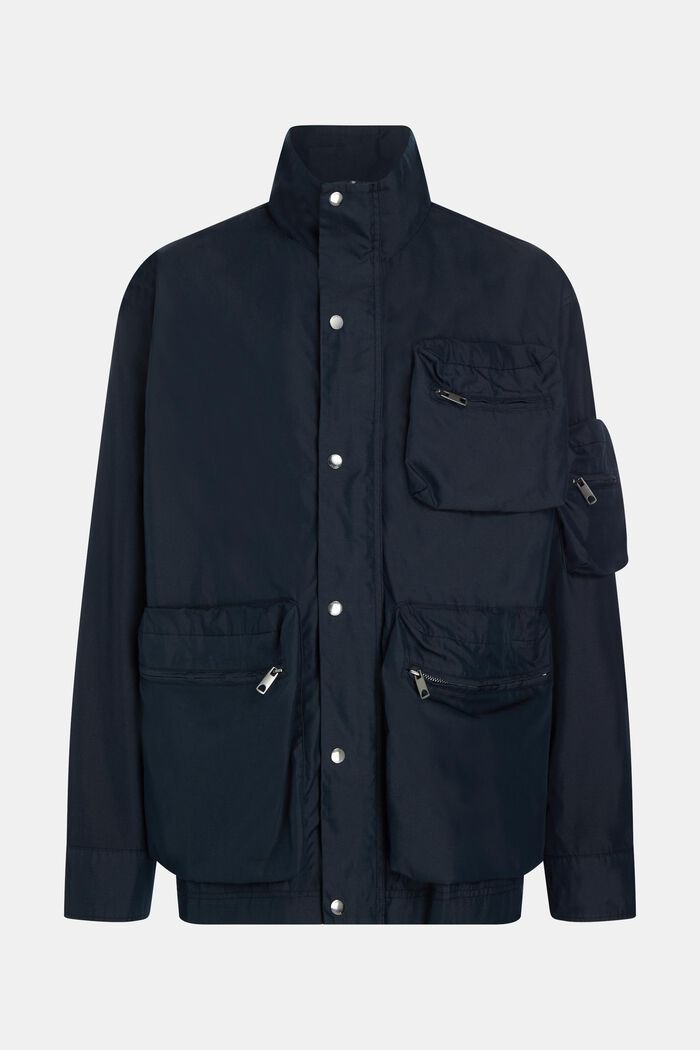 Reciclado: chaqueta con bolsillos, NAVY, detail image number 4