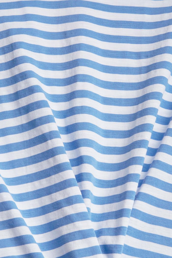 Camiseta de algodón ecológico a rayas, LIGHT BLUE LAVENDER, detail image number 1