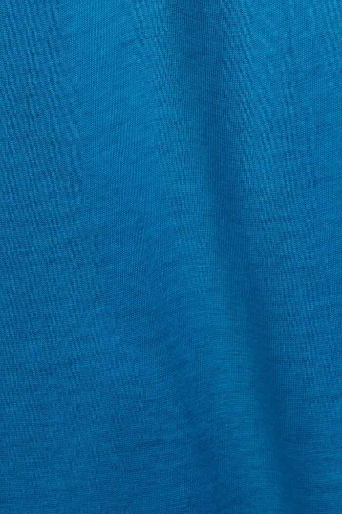 Camiseta de tirantes con diseño corto, 100% algodón, DARK TURQUOISE, detail image number 5