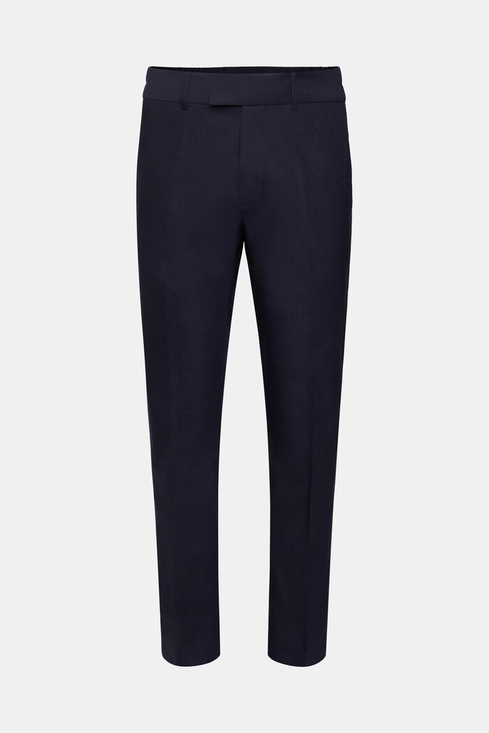 Pantalón slim fit con cintura elástica, NAVY, detail image number 7